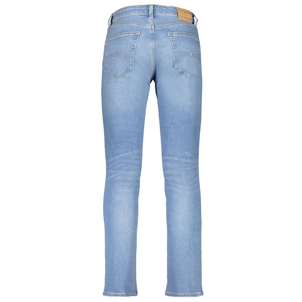 Light Blue Cotton Men Jeans-Tommy Hilfiger-LabelTerrace.com