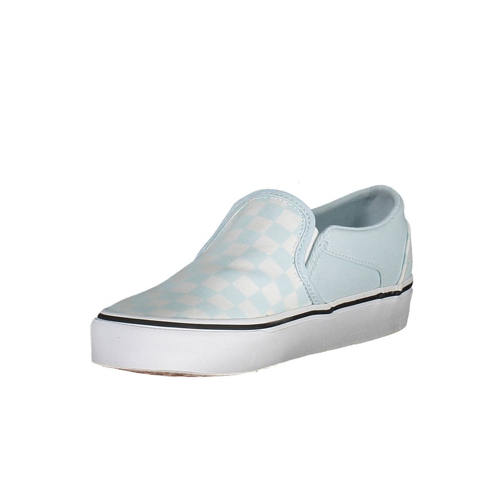 Light Blue Polyester Women Sneaker-Vans-LabelTerrace.com
