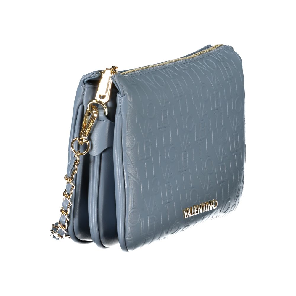 Light Blue Polyethylene Women Handbag-Mario Valentino-LabelTerrace.com