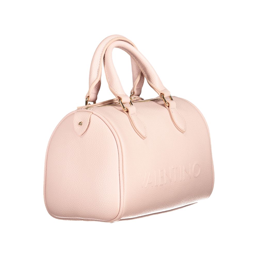 Pink Polyethylene Women Handbag