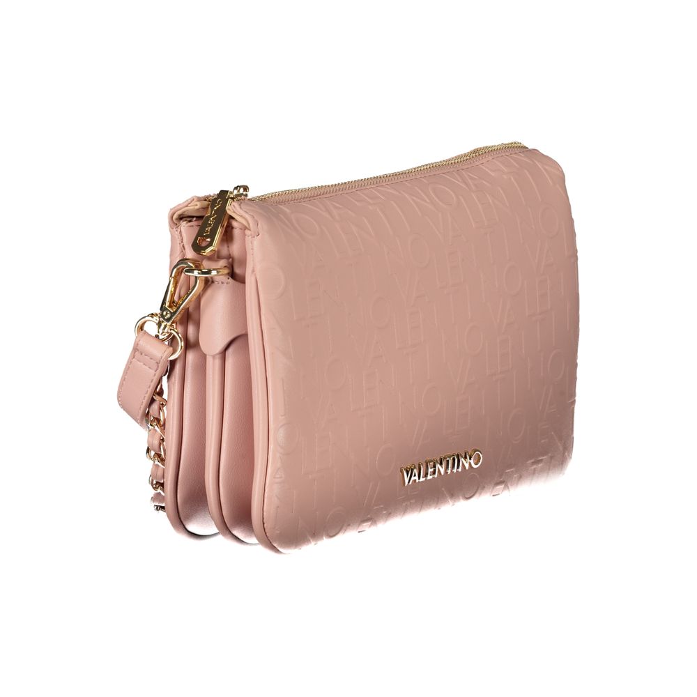 Pink Polyethylene Women Handbag-Mario Valentino-LabelTerrace.com