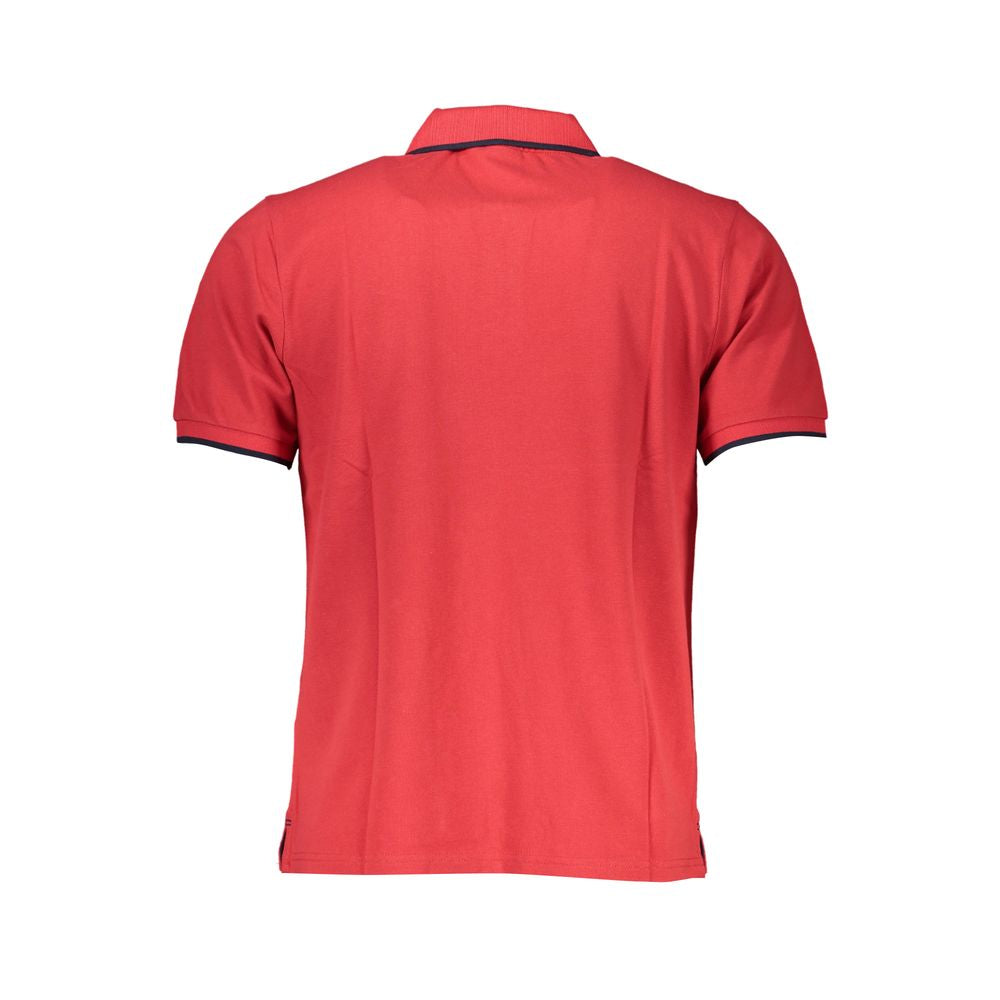 Red Cotton Polo Shirt-North Sails-LabelTerrace.com