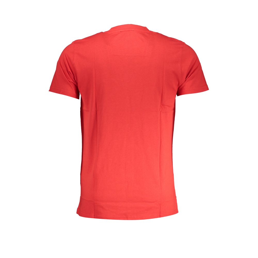 Red Cotton T-Shirt-Cavalli Class-LabelTerrace.com
