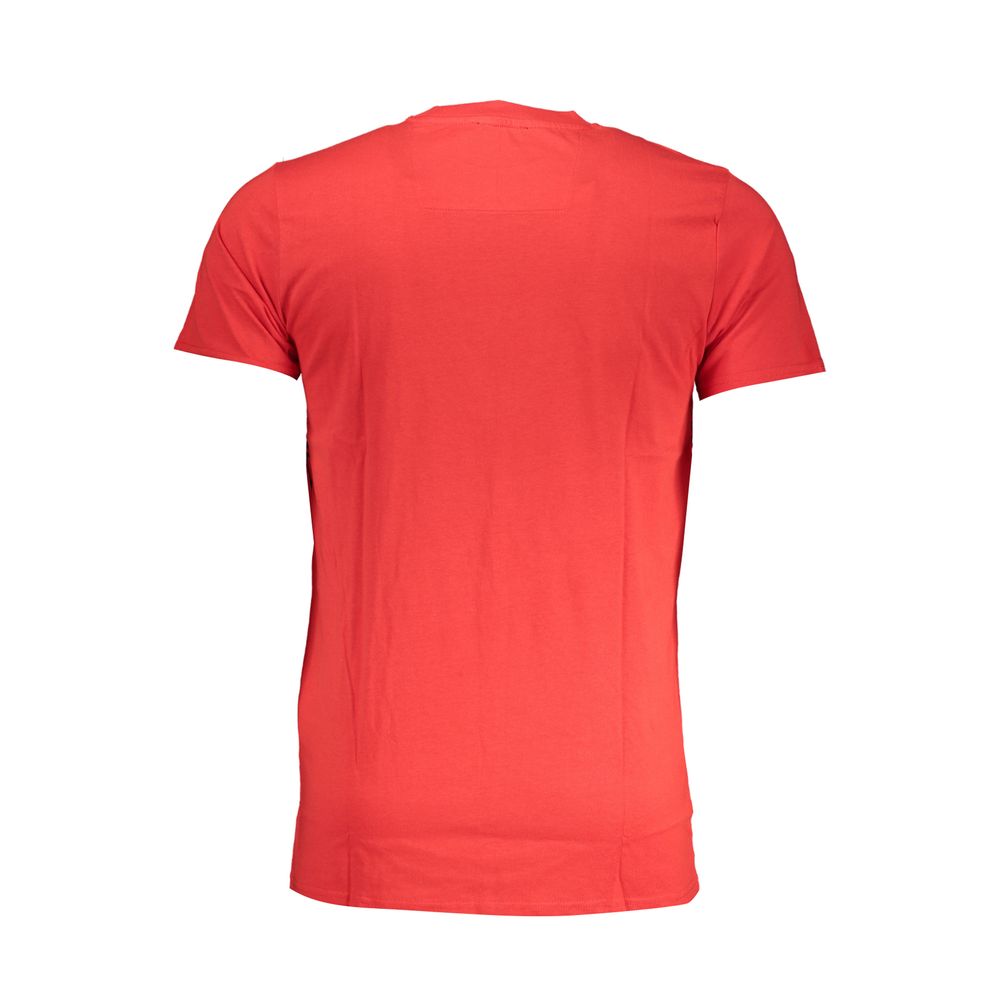 Red Cotton T-Shirt-Cavalli Class-LabelTerrace.com