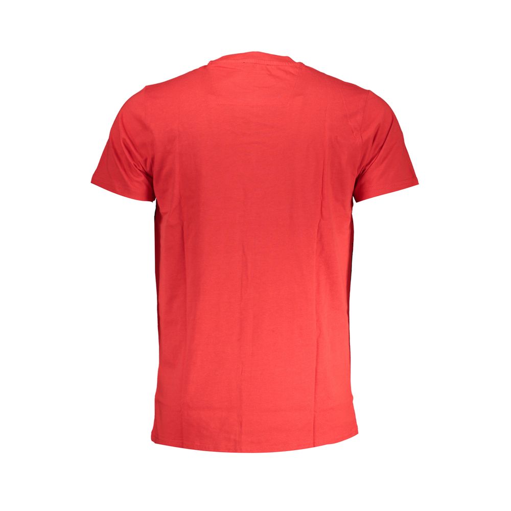 Red Cotton T-Shirt-Cavalli Class-LabelTerrace.com
