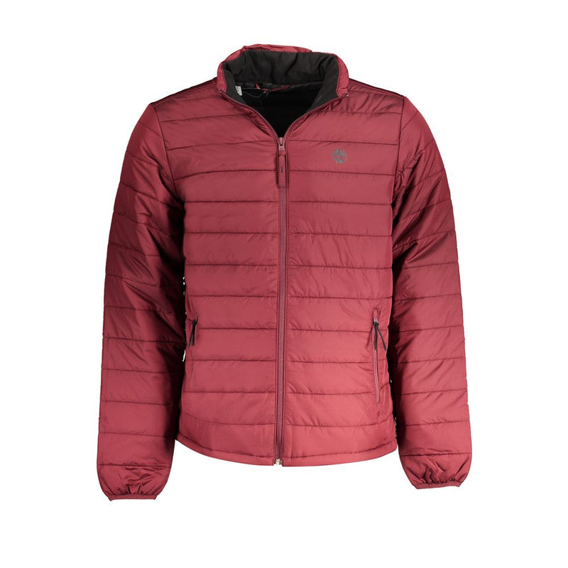 Red Polyester Men's Sports Jacket-Timberland-LabelTerrace.com