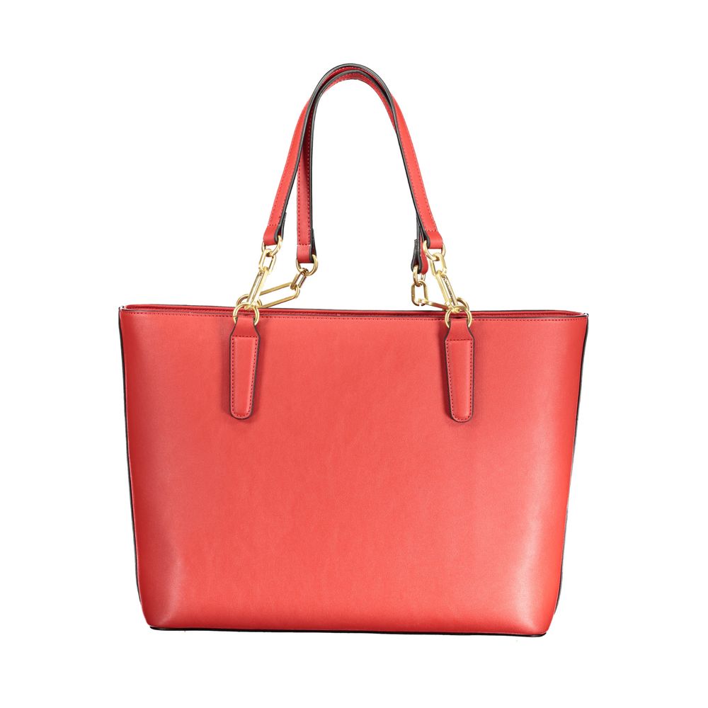 Red Polyethylene Handbag-Mario Valentino-LabelTerrace.com