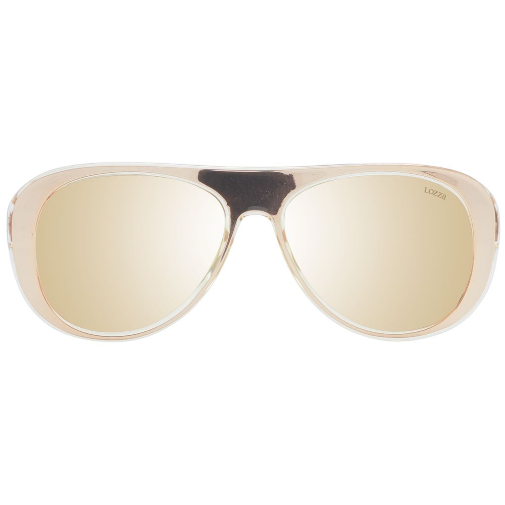 Rose Gold Acetate & Plastic Sunglasses-Lozza-LabelTerrace.com