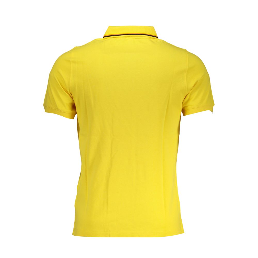 Sunny Yellow Contrast Detail Polo-K-WAY-LabelTerrace.com