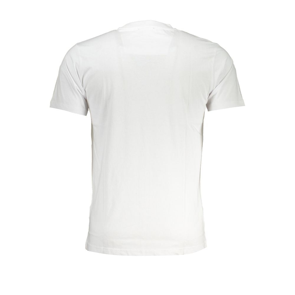 White Cotton T-Shirt-Cavalli Class-LabelTerrace.com