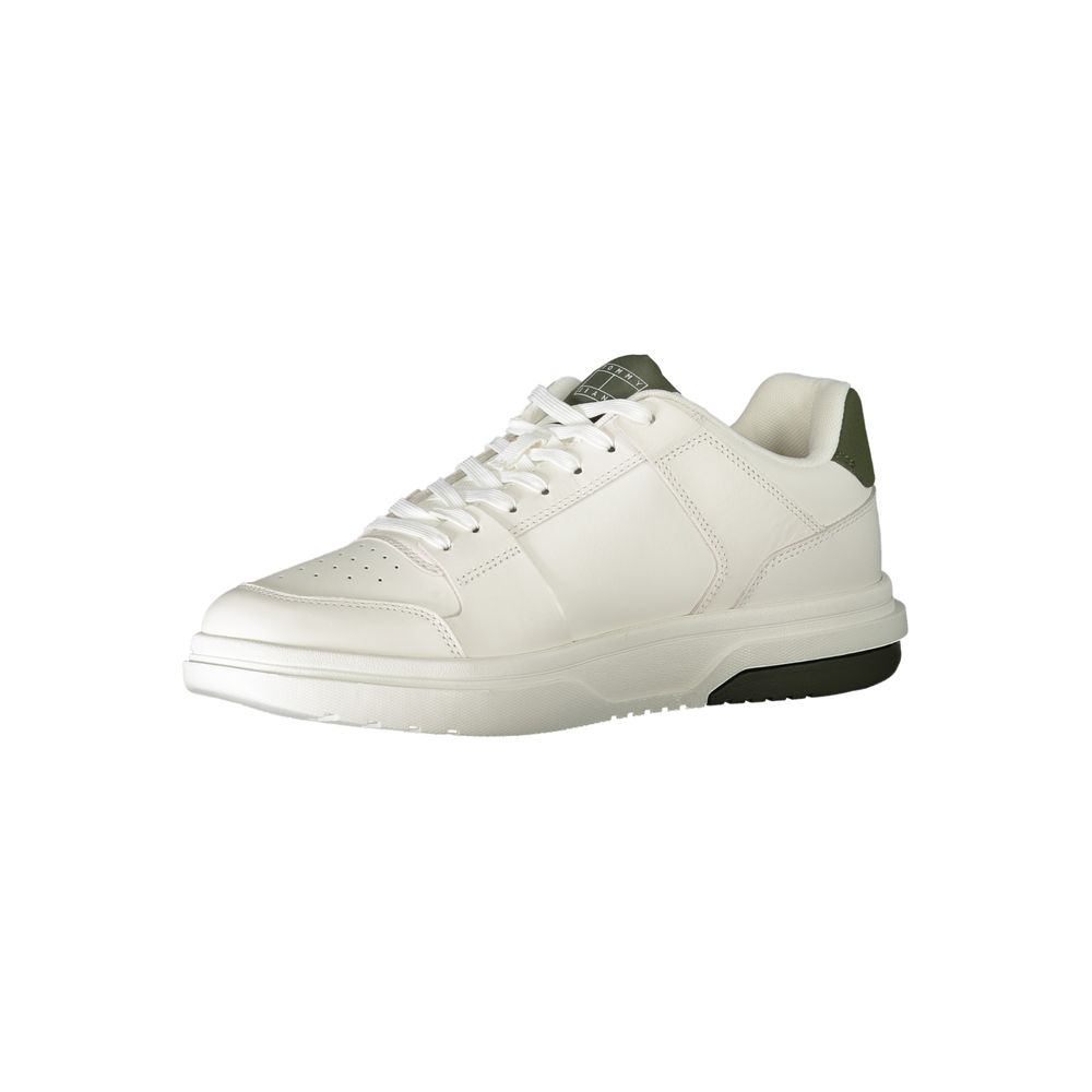 White Polyethylene Men Sneaker-Tommy Hilfiger-LabelTerrace.com
