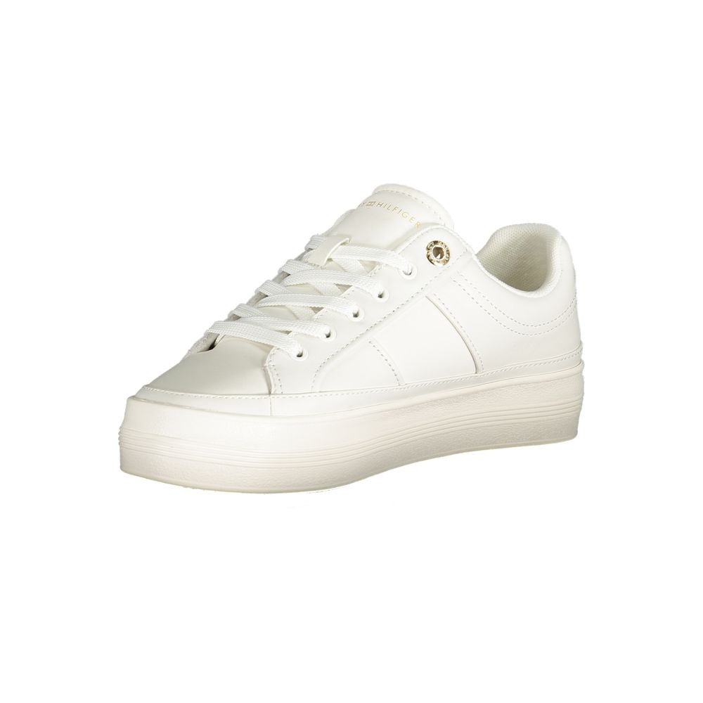 White Polyethylene Women Sneaker-Tommy Hilfiger-LabelTerrace.com