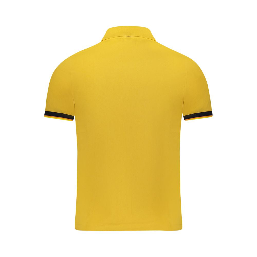 Yellow Cotton Men Polo Shirt-K-WAY-LabelTerrace.com