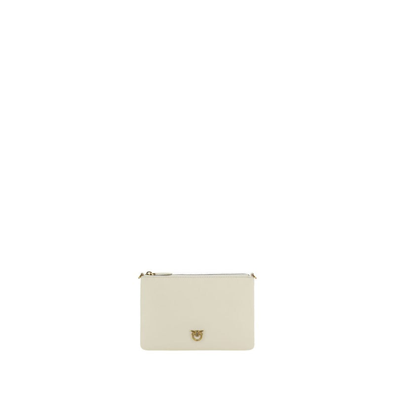 Beige Calf Leather Bos Taurus Shoulder Bag