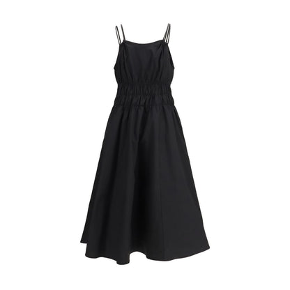 Black Cotton Casual Dress