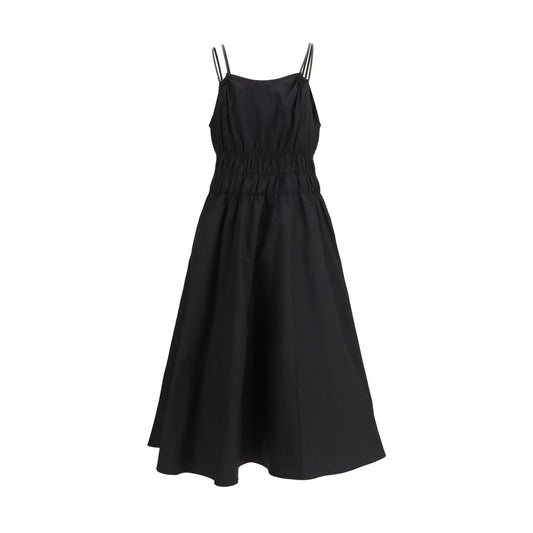 Black Cotton Casual Dress