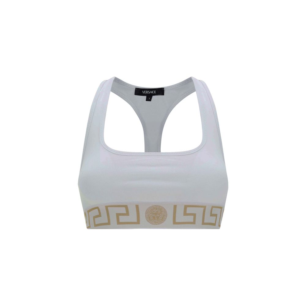 White Cotton Sport Bra