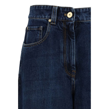 Blue Cotton Jeans Denim