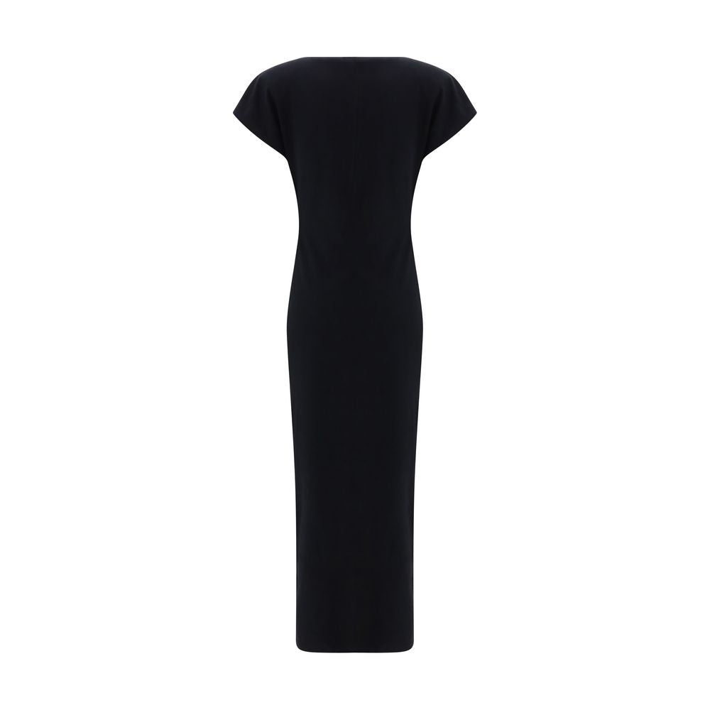 Black Cotton Casual Dress