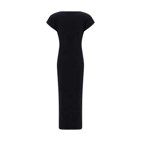 Black Cotton Casual Dress