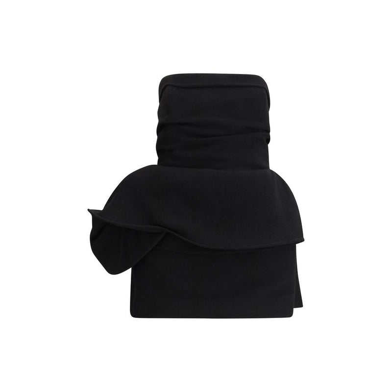 Black Viscose Casual Dress