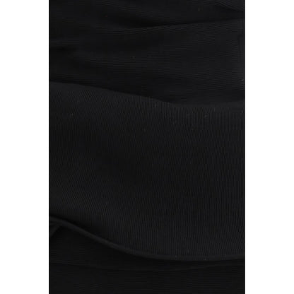 Black Viscose Casual Dress