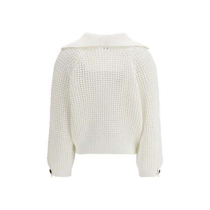 White Cotton Sweatshirt