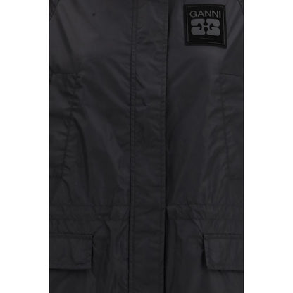 Black Nylon Coat