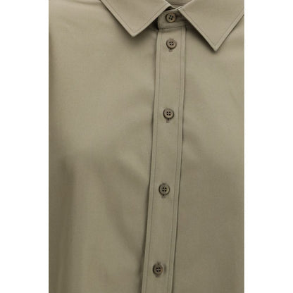 Beige Cotton Dress Shirt