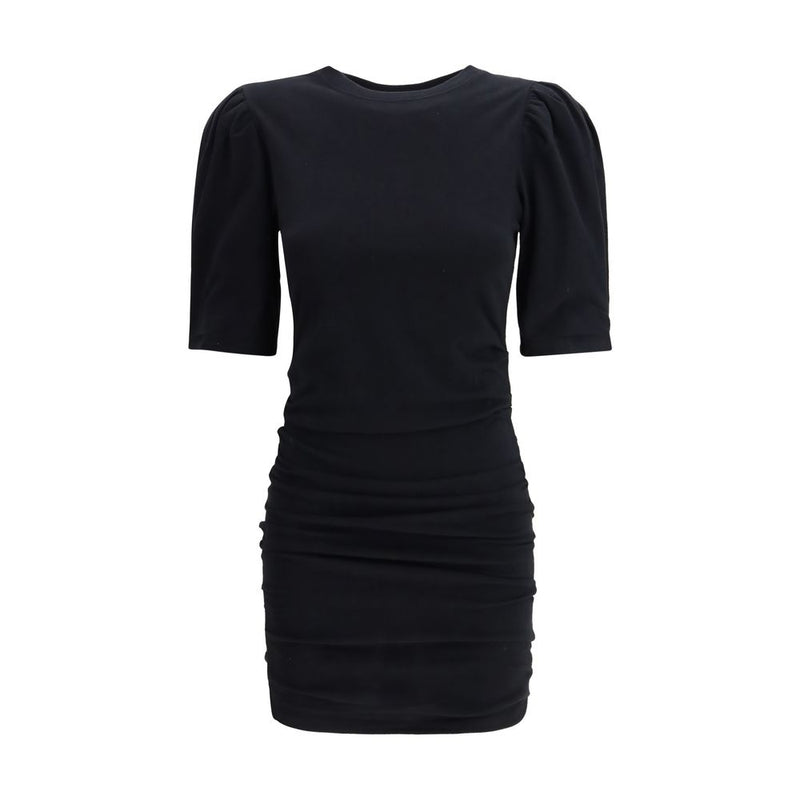 Black Cotton Casual Dress