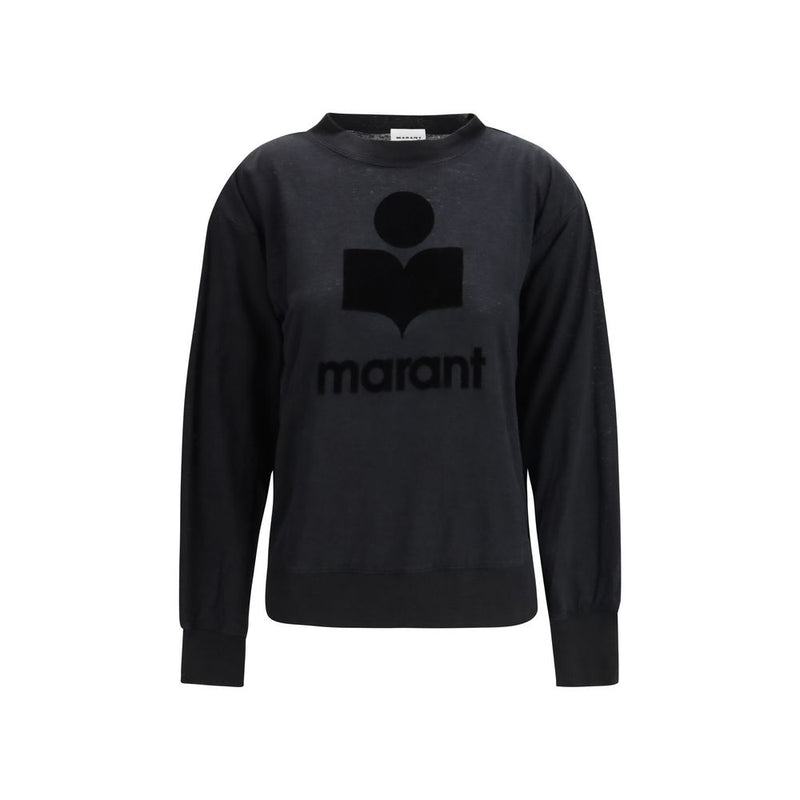 Black Linen Sweatshirt