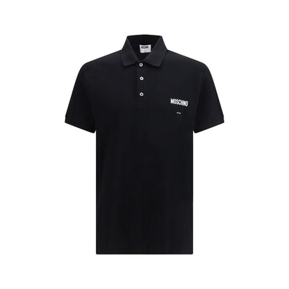 Black Cotton Polo Shirt
