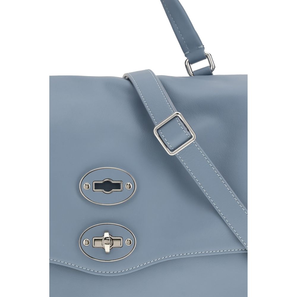 Blue Calf Leather Bos Taurus Shoulder Bag