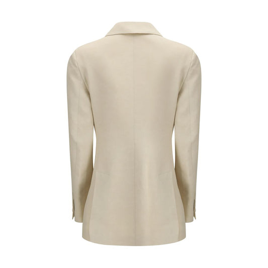 Beige Cotton Blazer