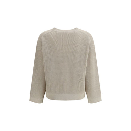 Beige Cotton Sweatshirt