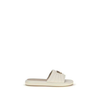 Beige Calf Leather Bos Taurus Sandals