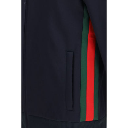 Blue Polyester Shell Jacket