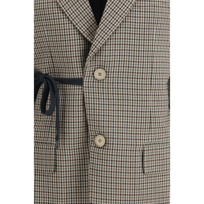 Multicolor Lyocell Coat