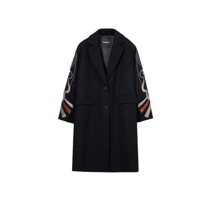 Black Polyester Coat