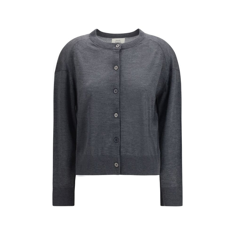 Gray Cashmere Cardigan