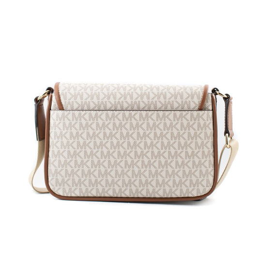 Beige Canvas Crossbody Bag