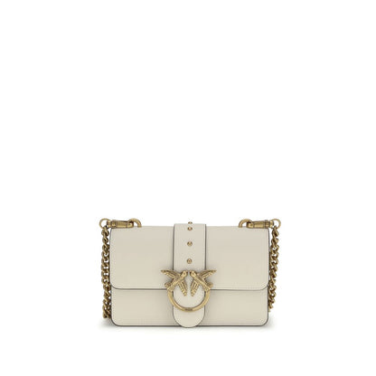 Beige Calf Leather Bos Taurus Shoulder Bag
