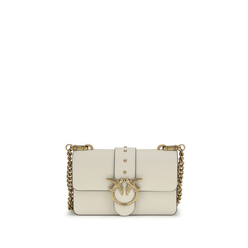 Beige Calf Leather Bos Taurus Shoulder Bag