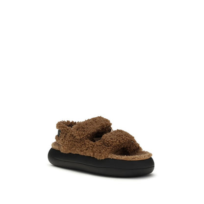 Brown Calf Leather Bos Taurus Slippers