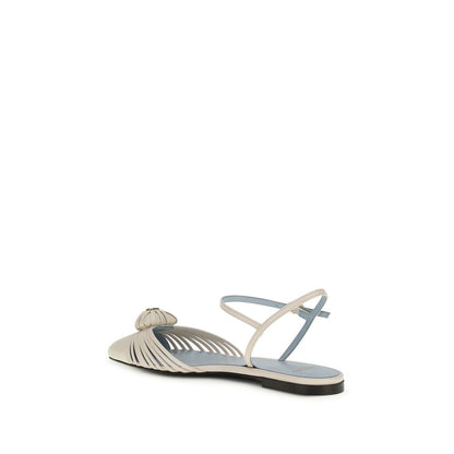 Beige Calf Leather Bos Taurus Sandals