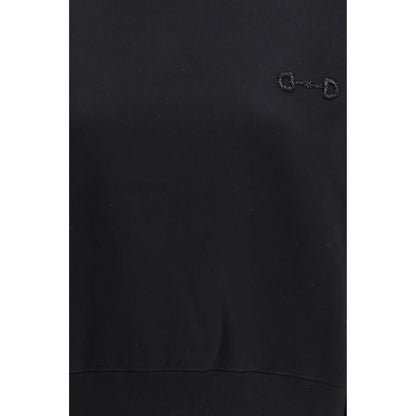 Black Cotton Sweatshirt