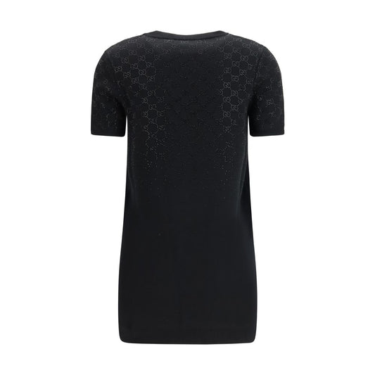 Black Wool Casual Dress