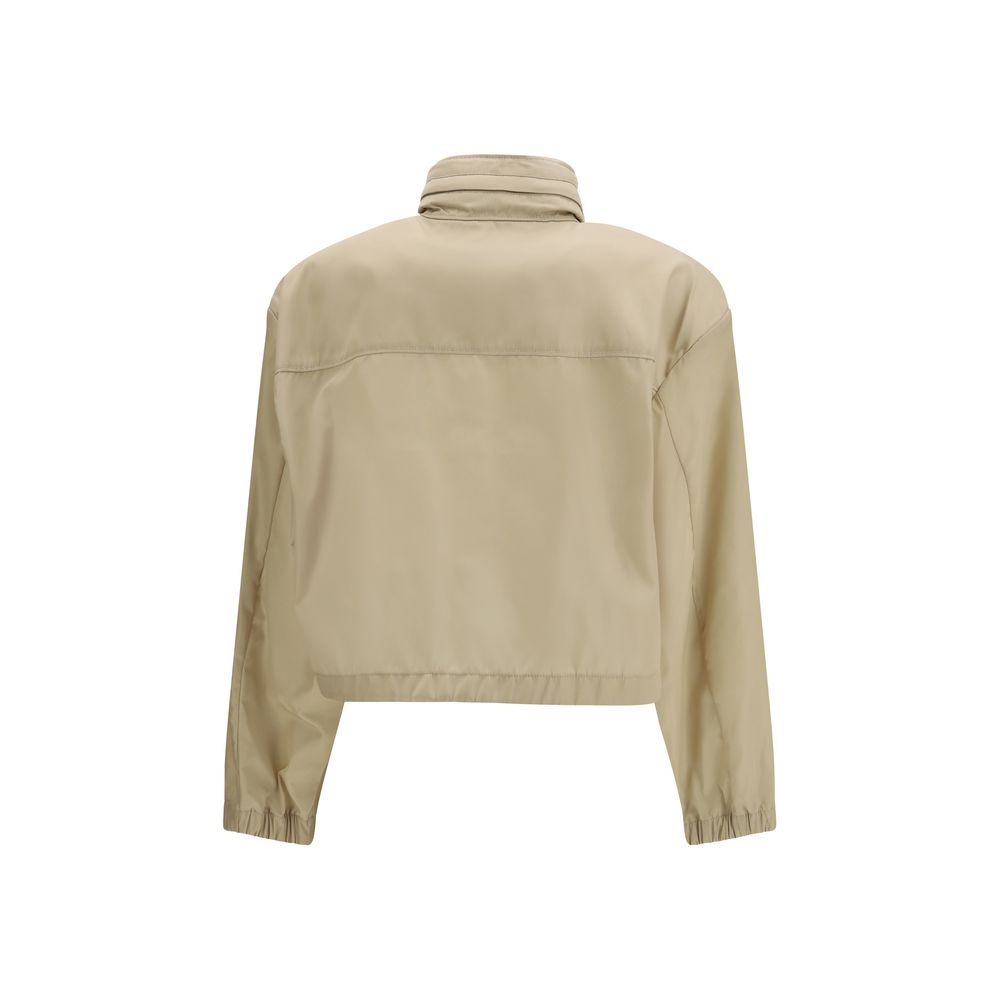 Beige Recycled Polyamide Shell Jacket