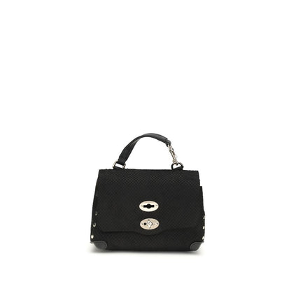 Black Calf Leather Bos Taurus Handbag