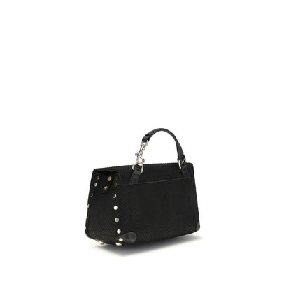 Black Calf Leather Bos Taurus Handbag